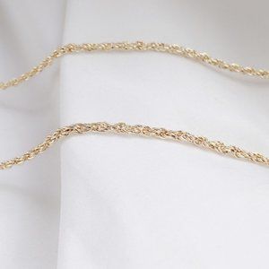 Gold plated long necklace